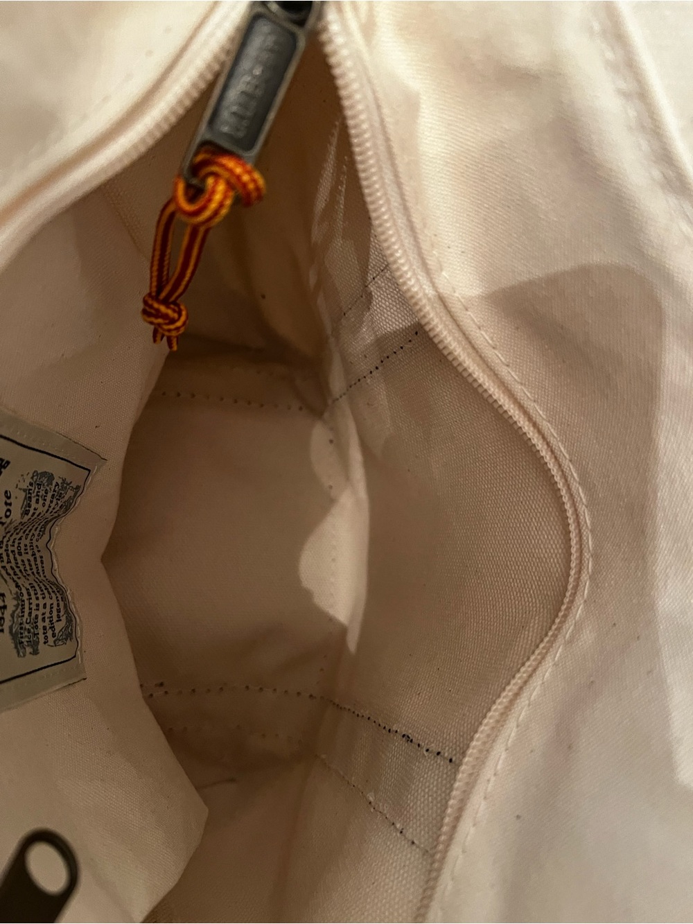 L.L. Bean 80th Anniversary 1944 Boat & Tote Navy Zipper Top Closure Inner Pocket - Picture 10 of 10